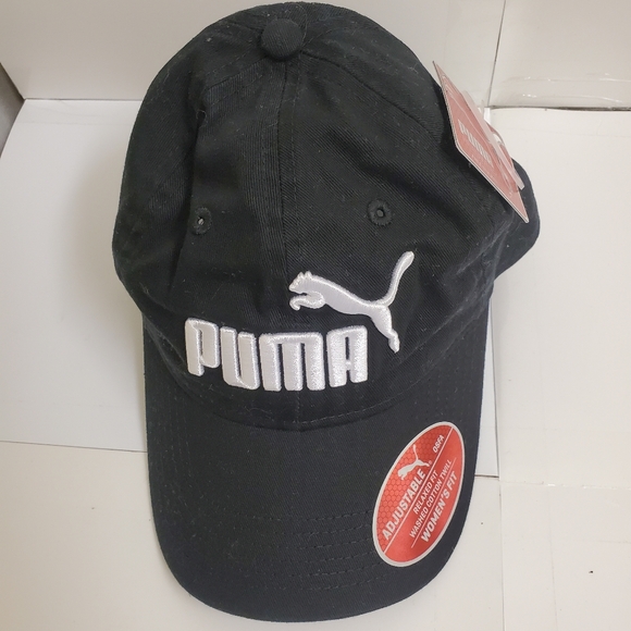 🤩New with tags Puma women's black/white cap 100%cotton - Picture 3 of 8